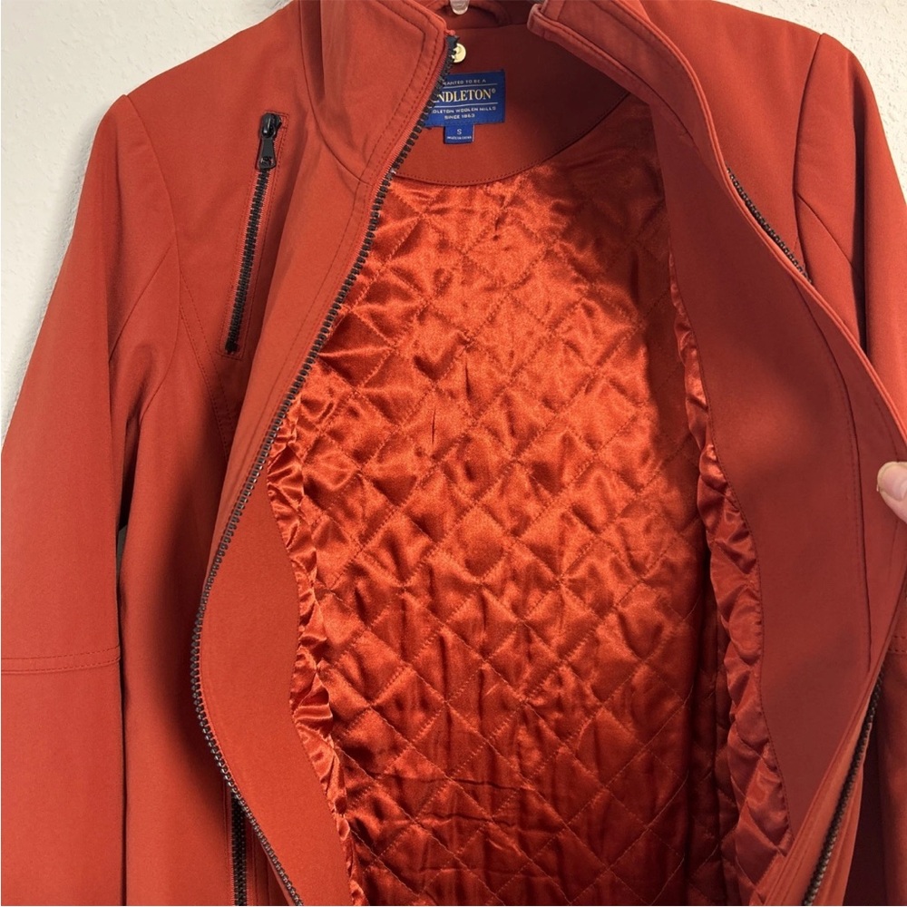 Pendleton Soft Shell Water Resistant Women’s Small Jacket Soft Quilt Lining NWOT - Picture 4 of 13